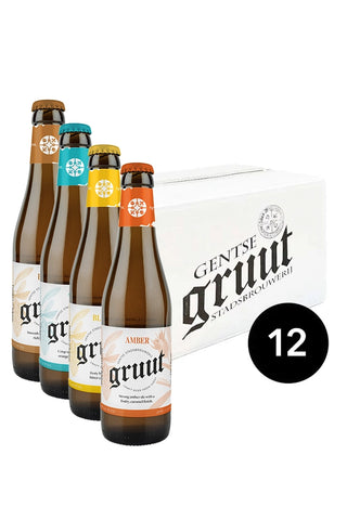 Pack de 12 cervezas Gruut SIN Lúpulo a elegir | DISEVIL